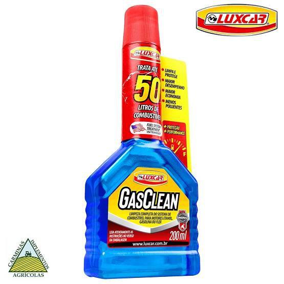 Tratamento gas clean - limpeza sistema combustivel - luxcar 200ml ...