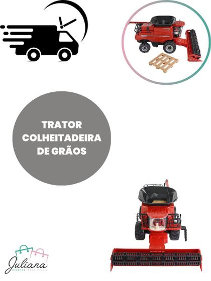 Imagem de Trator Colheitadeira Case Miniatura Coleção Licenciada Usual