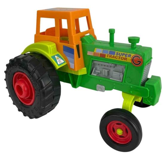 Trator de Brinquedo Carrinho com Roda Livre Feito de Plástico Menor preço em Trator de Brinquedo Carrinho com Roda Livre Feito de Plástico
