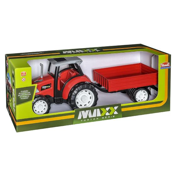 Imagem de Trator de Brinquedo com Carreta Maxx Infantil Miniatura Sortido