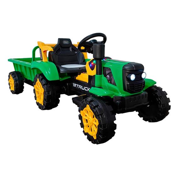 Imagem de Trator Elétrico Infantil 12v Com Controle Remoto Bang Toys