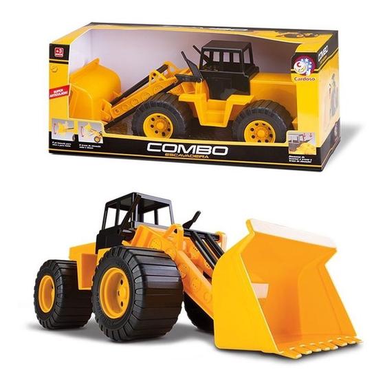 Trator Escavadeira Combo Cardoso Brinquedo Com Alavancas - topstoy ...