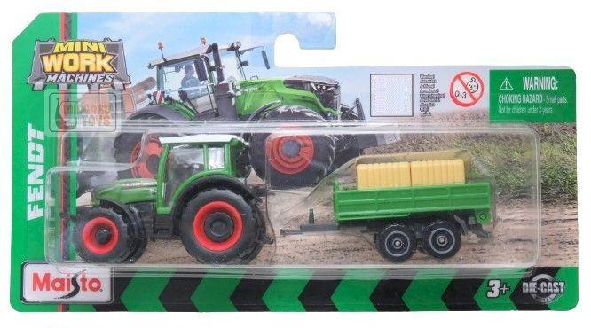 Imagem de Trator Fendt Vario c/ Carreta - Mini Work Machines - 1/64 - Maisto