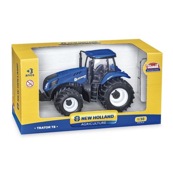 Imagem de Trator new holland agriculte t8- usual brinquedos