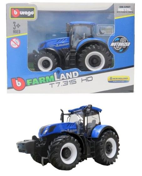 Libro Trattori Fiat 1919 - Presente + Modellino Bburago New Holland T7.315 Scala 1/32