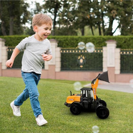 Imagem de Trator Pa Carregadeira Brinquedo Mecânica Agrícola Enchedeira Infantil Escavadeira Mini Miniatura Criança