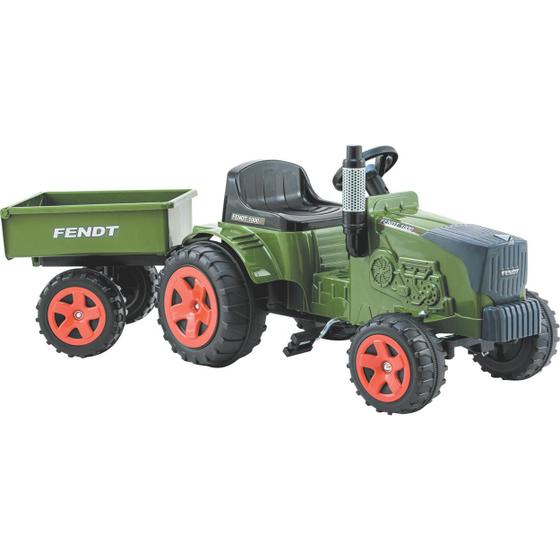 Imagem de Trator Pedal Infantil Biemme Fendt com Caçamba Retro Verde