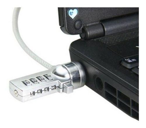 Trava De Segurança Com Segredo Notebook Cadeado Cabo Prender Menor preço em Trava De Segurança Com Segredo Notebook Cadeado Cabo Prender