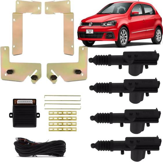 Imagem de Trava Elétrica 4 Portas Com Suporte de Trava Elétrica Gol Voyage G5 G6 G7