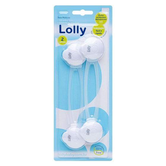 Imagem de Trava Multiuso 2 Peças Lolly Proteção E Segurança Para Bebês