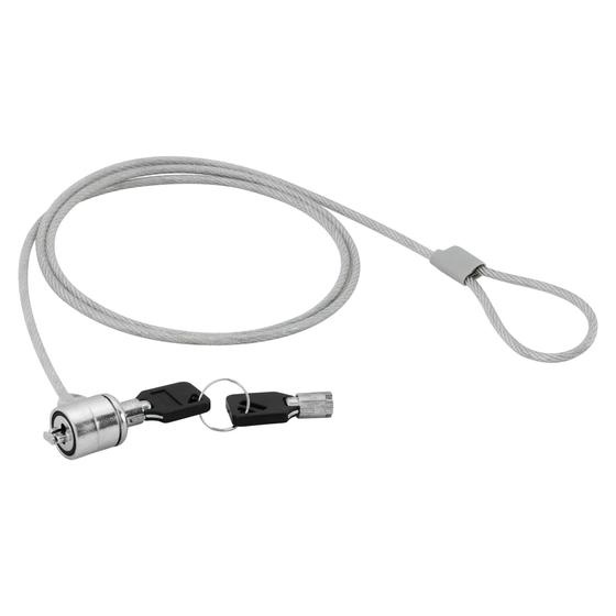 Imagem de Trava Para Notebook Com Chave 1,8m Nsl-101 Prata Fortrek