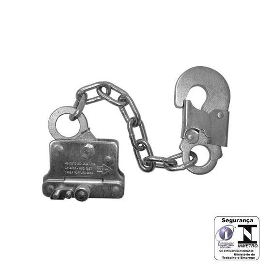 Trava-Queda Extensor em Corrente para Cabo de Aço 8 mm MG Cinto Menor preço em Trava-Queda Extensor em Corrente para Cabo de Aço 8 mm MG Cinto