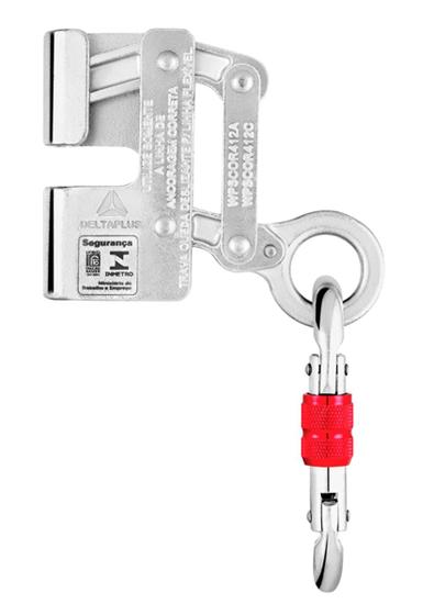 Imagem de Trava-Quedas Em Aço Inox Para Corda 12mm Com Mosquetão Delta Plus COR412C