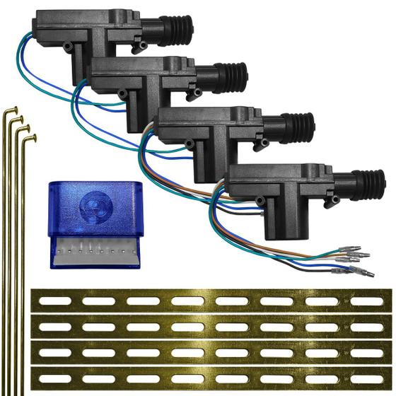 Imagem de Travas Eletricas Automotiva 4 Portas Universal Dupla Serventia