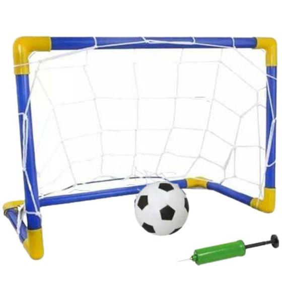 Imagem de Trave de Futebol para crianças portátil com bola e bomba