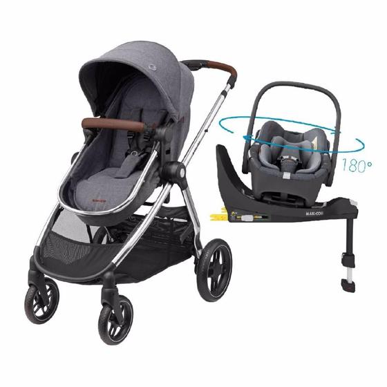 Imagem de Travel System Anna Luxe Trio Isofix Maxi-Cosi - Twillic Grey