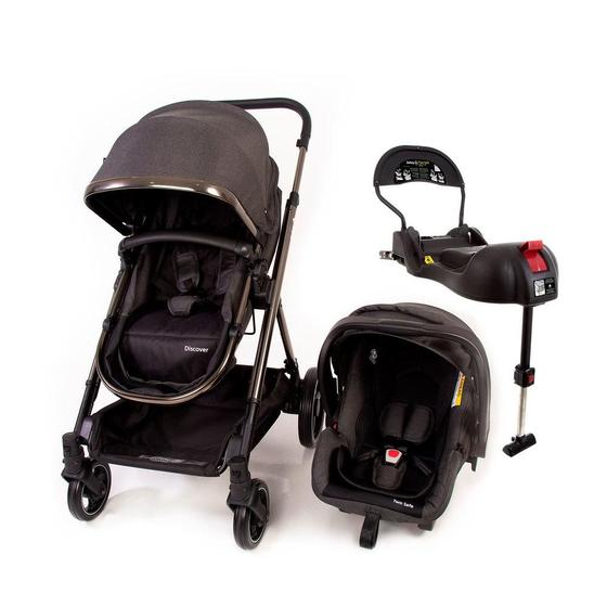 Carrinho de Bebe Safety 1st Bebê Conforto Discover Trio Preto Cax00517 Carrinho de Bebe Safety 1st Bebê Conforto Discover Trio Preto Cax00517