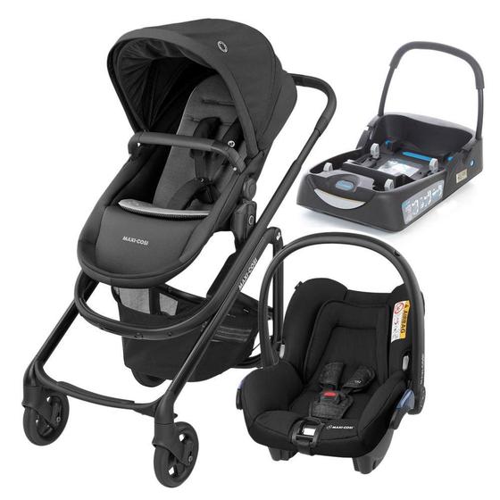 Carrinho de Bebe Maxi Cosi Bebê Conforto Lila Essential Preto Cax00519 Carrinho de Bebe Maxi Cosi Bebê Conforto Lila Essential Preto Cax00519