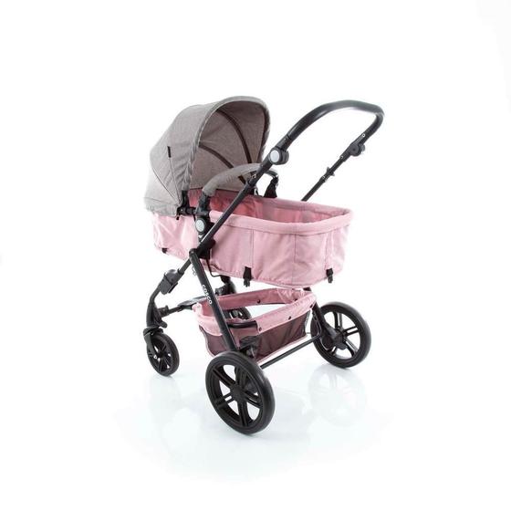 Imagem de Travel System Poppy Duo Rosa Mescla Com Bebe Conforto