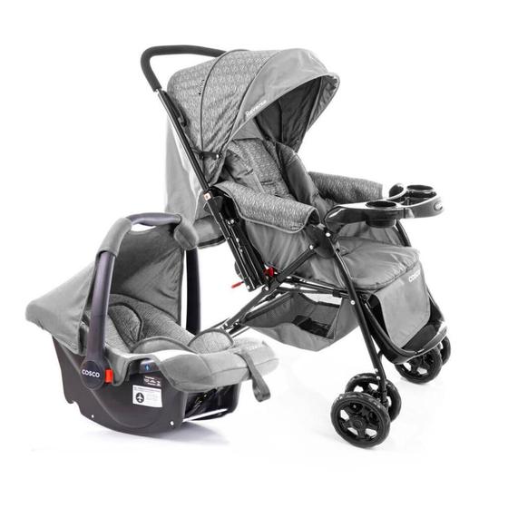 Imagem de Travel System Reverse cosco - Cinza Rajado