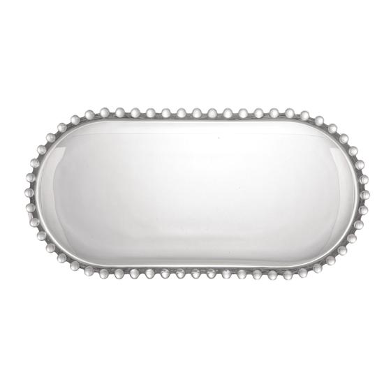 Imagem de Travessa Bandeja Petisqueira Cristal Pearl Wolff 30 Cm