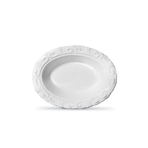 Imagem de Travessa Branca Funda Oval Ceramica Colonial