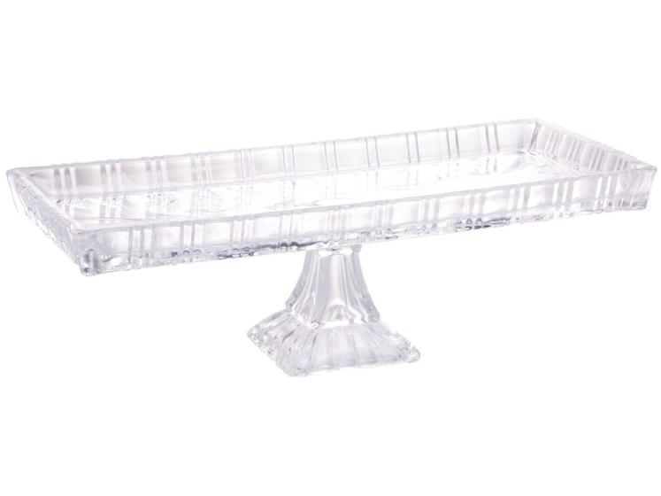 Imagem de Travessa de Cristal Retangular 15x34cm - Lyor Cristal Dragon