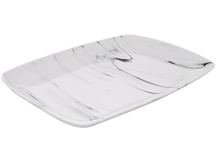 Travessa de Porcelana Retangular 30,4x21,3cm Menor preço em Travessa de Porcelana Retangular 30,4x21,3cm