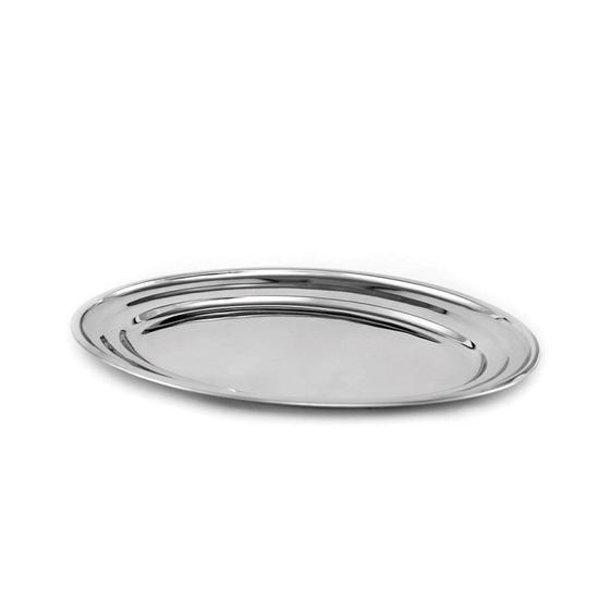 Imagem de Travessa Oval Rasa Inox Tradicional 25cm Gourmet Mix