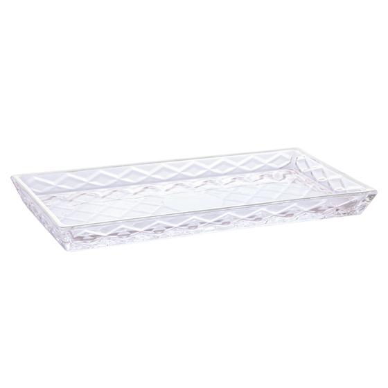 Imagem de Travessa Para Servir De Cristal Deli Diamond 28,5x14,5x2cm