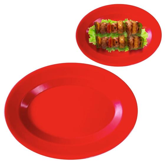 Imagem de Travessa Prato Oval em Melamina Para Sushi Sashimi 25cm