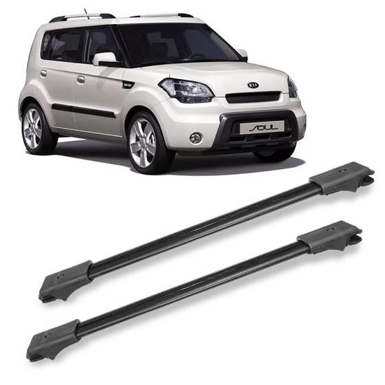 Imagem de Travessa Rack De Teto Larga Kia Soul 2010 Ate 2018 Bagageiro