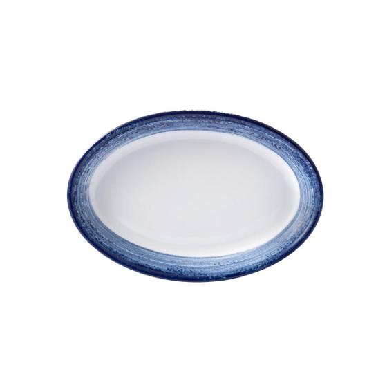 Imagem de Travessa Rasa Oval 17cm Porcelana Schmidt - Dec. Esfera Azul 2413
