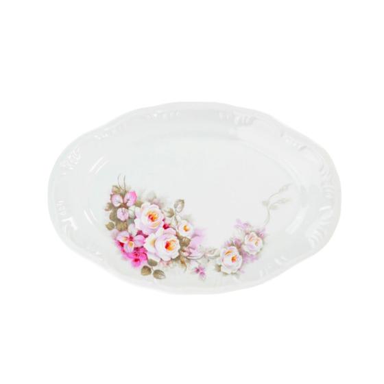 Travessa Rasa Oval 28cm Porcelana Schmidt - Dec. Eterna E351 Menor preço em Travessa Rasa Oval 28cm Porcelana Schmidt - Dec. Eterna E351