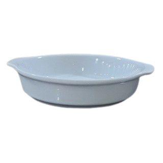 Imagem de Travessa Refratária Redonda com alças - Porcelana Off White - (AxL) 4CM x 18CM