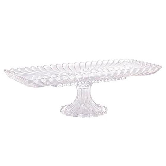 Imagem de Travessa Retangular de Cristal com Pé 38x18x12cm 25846 - Wolff