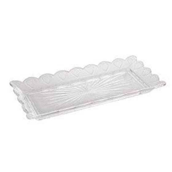 Imagem de Travessa Retangular Heart em Cristal 36,5Cm - Lyor