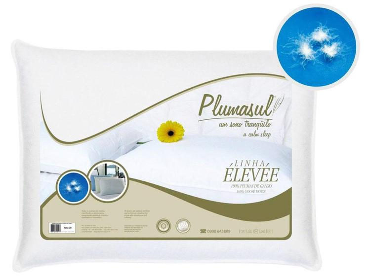 Travesseiro 100% Plumas de Ganso 50x70cm - Plumasul ÉLEVÉE Menor preço em Travesseiro 100% Plumas de Ganso 50x70cm - Plumasul ÉLEVÉE