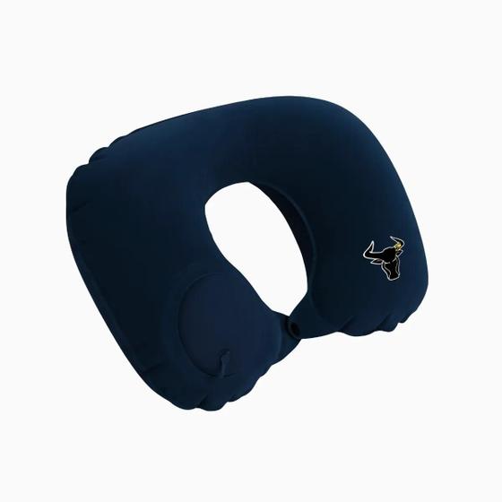 Imagem de Travesseiro Almofada de Pescoço Inflável e Portátil - AZUL