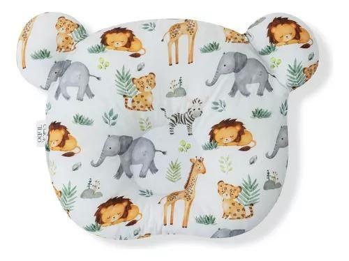 Imagem de Travesseiro Almofada Rn Bebê Anatômico Para Bebê MENINO - SAFARI N1