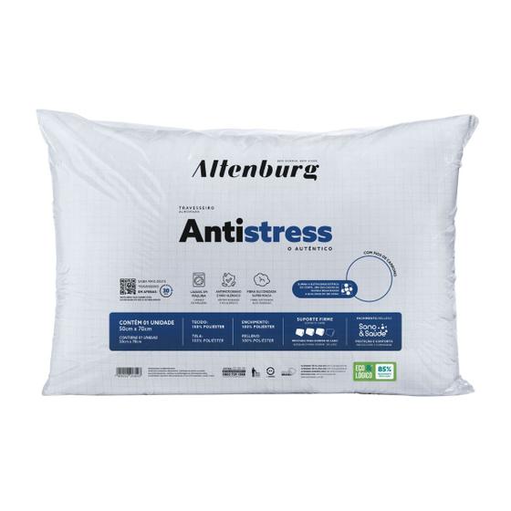Imagem de Travesseiro Altenburg Antistress Tech 0,50x0,70m Suporte Firme