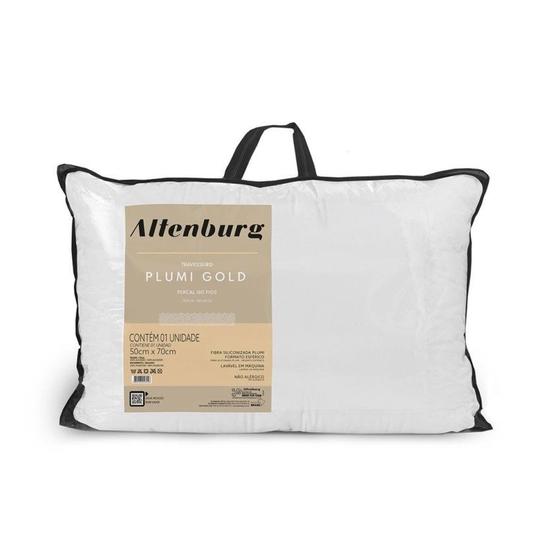 Imagem de Travesseiro Altenburg Plumi Gold 50cm x 70cm - Branco