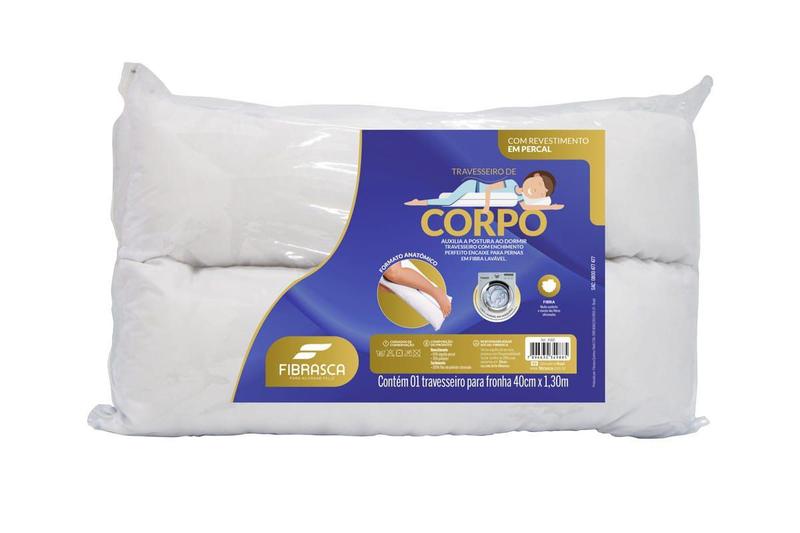 Travesseiro Anatômico de Corpo Para Abraçar - Fibrasca - Travesseiro de ...
