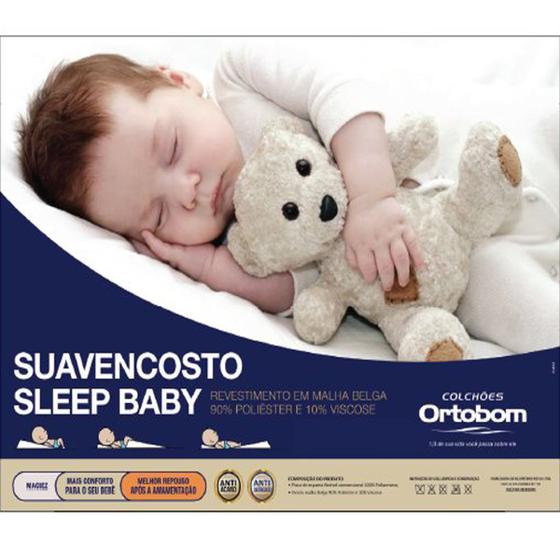 Imagem de Travesseiro Anti Refluxo Ortobom Suave Encosto Sleep Baby