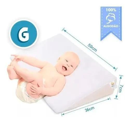 Imagem de Travesseiro Anti Refluxo Para Bebê Rampa Berço Americano G