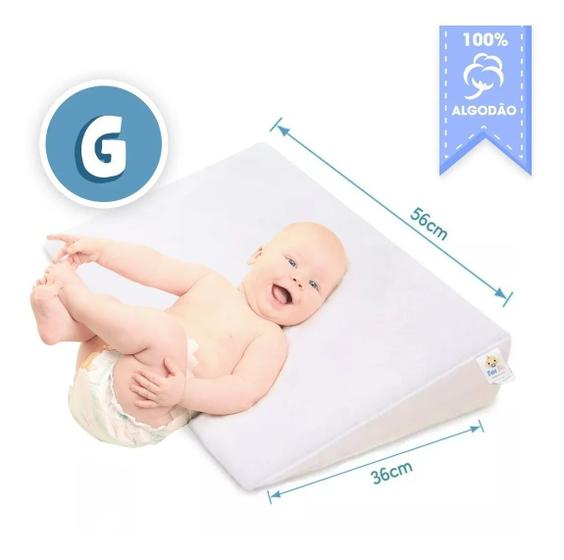 Imagem de Travesseiro Anti-refluxo Para Berço Bebê Rampa Cama Grávida