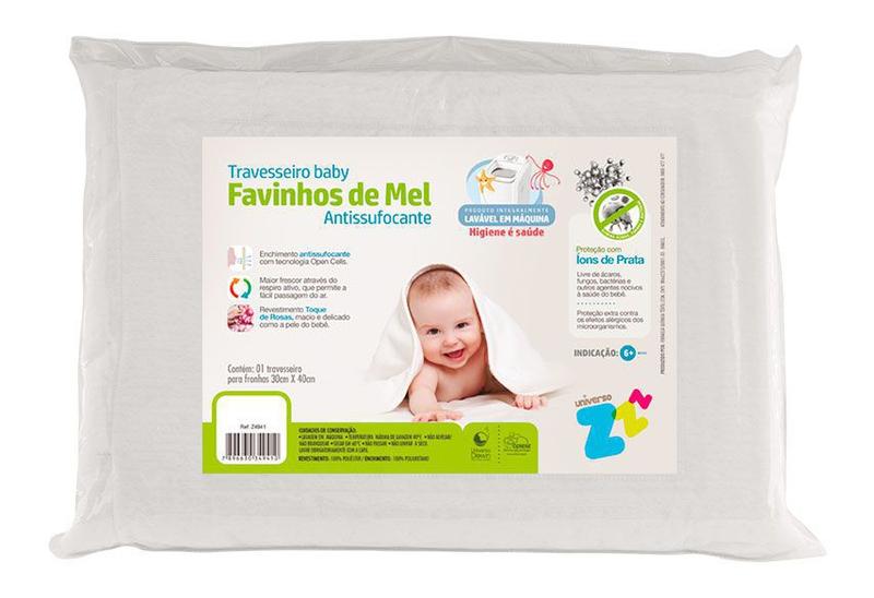 Imagem de Travesseiro Antissufocante para bebê favinhos de mel fibrasca z4941