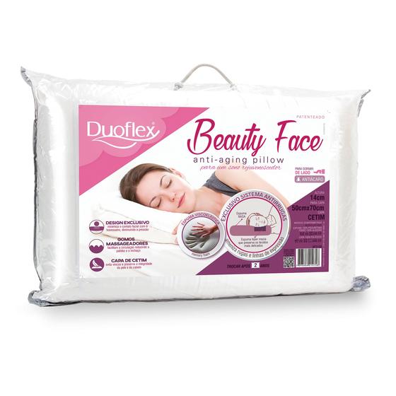 Imagem de Travesseiro Beauty Face Duoflex 50cmx70cm Espuma 100% Poliuretano