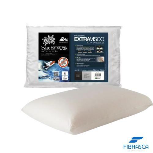 Travesseiro Block Base System Extravisco Íons de Prata Menor preço em Travesseiro Block Base System Extravisco Íons de Prata