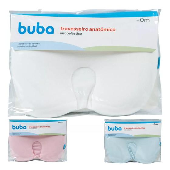 Imagem de Travesseiro Buba Bebê Macio Anatômico Viscoelástico Infantil